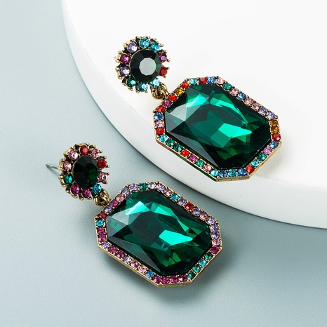 fashion alloy square diamond geometric long earrings wholesale Nihaojewelry's discount tags