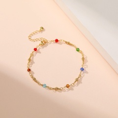 copper crystal adjustable fine anklet wholesale jewelry Nihaojewelry