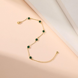 copper green zircon simple adjustable fine anklet jewelry wholesale Nihaojewelrypicture21