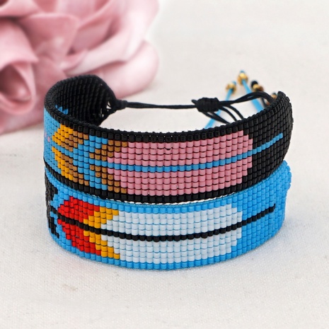 ethnic style color geometric beaded Miyuki bead couple bracelet wholesale jewelry Nihaojewelry's discount tags