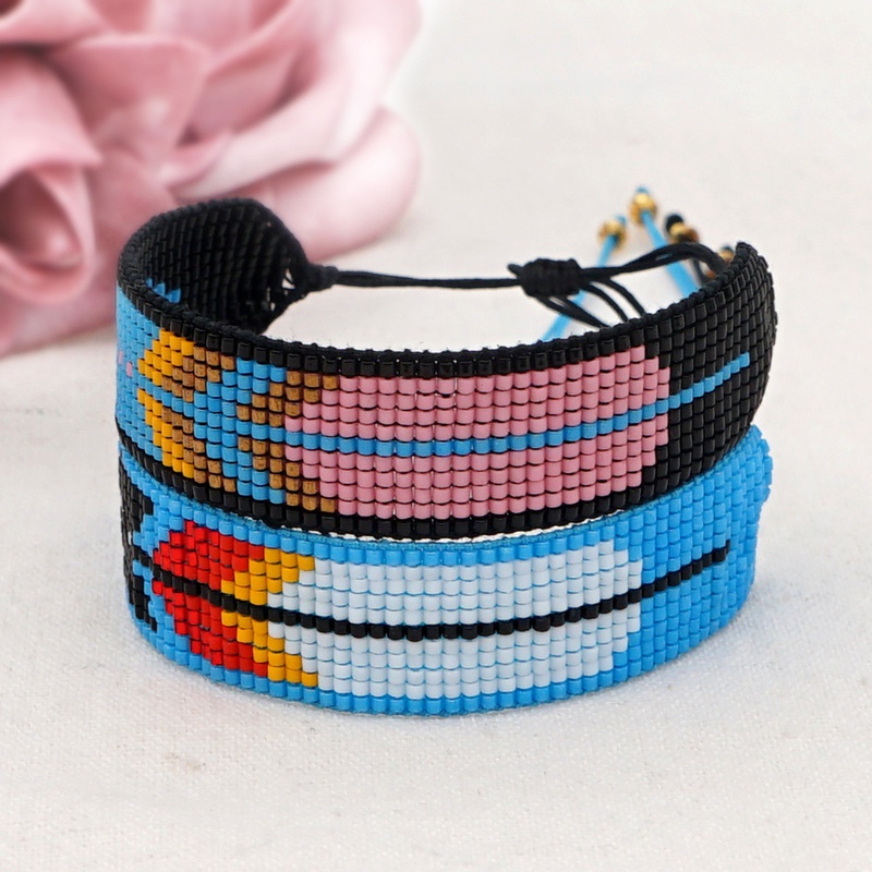 ethnic style color geometric beaded Miyuki bead couple bracelet wholesale jewelry Nihaojewelry
