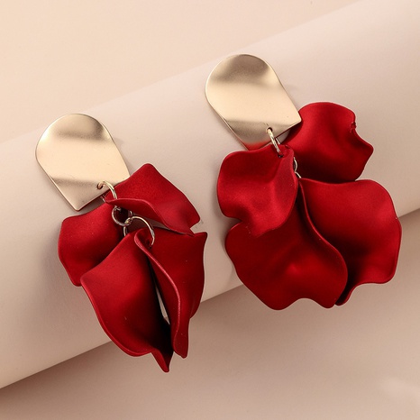 fashion rose flower earrings wholesale Nihaojewelry's discount tags