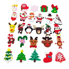 Christmas Soft Glue Patch Brooches Phone Case Jewelry Accessories Nihaojewelry