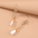 fashion stone pearl long tassel earrings wholesale Nihaojewelrypicture11
