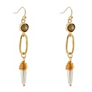 fashion stone pearl long tassel earrings wholesale Nihaojewelrypicture13