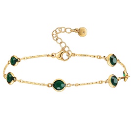 copper green zircon simple adjustable fine anklet jewelry wholesale Nihaojewelrypicture23