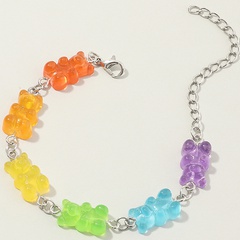 fashion candy color resin bear bracelet wholesale Nihaojewelry