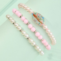 bracelet de perles de coquillage géométrique simple en gros Nihaojewelry