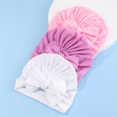 creative fan-shaped solid color bowknot children's headband wholesale Nihaojewelry