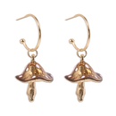 Creative Dot Oil Small Mushroom Alloy Earrings Wholesale Nihaojewelrypicture17