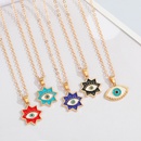fashion eightpointed star eye pendent alloy necklace wholesale Nihaojewelrypicture8