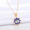 fashion eightpointed star eye pendent alloy necklace wholesale Nihaojewelrypicture10