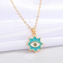fashion eightpointed star eye pendent alloy necklace wholesale Nihaojewelrypicture12