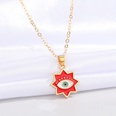 fashion eightpointed star eye pendent alloy necklace wholesale Nihaojewelrypicture13