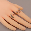 Fashion Butterfly Mermaid Copper Microinlaid Zircon Ring Wholesale Nihaojewelrypicture12