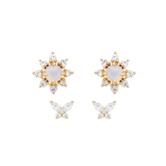 small flower butterfly korean style earrings wholesale jewelry Nihaojewelry
