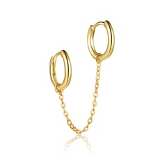 boucles d'oreilles simples brillantes à chaîne simple bijoux en gros Nihaojewelry