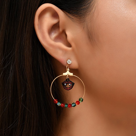 Boucles d'oreilles Halloween chauve-souris en cristal bijoux en gros Nihaojewelry NHLA419145's discount tags