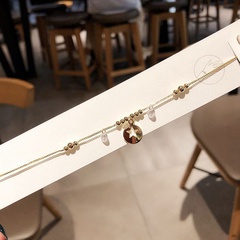 zircon hollow star tag korean style bracelet wholesale jewelry Nihaojewelry