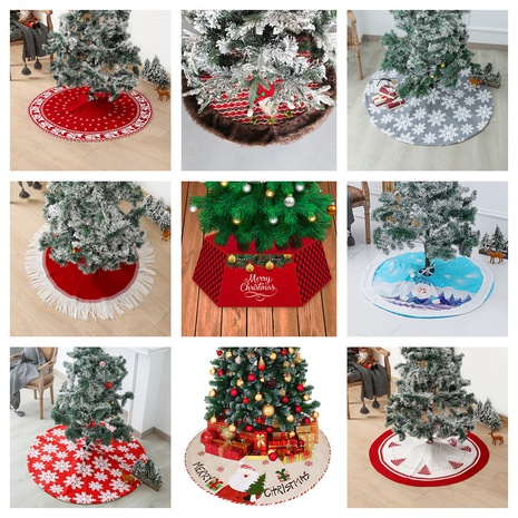 Nuevo delantal de árbol de Navidad de felpa con estampado de alces de copo de nieve al por mayor Nihaojewelry's discount tags