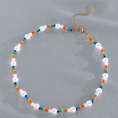 new ethnic style colorful beaded splicing necklace wholesale Nihaojewelry