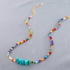 bohemian colorful beads turquoise short necklace wholesale Nihaojewelry