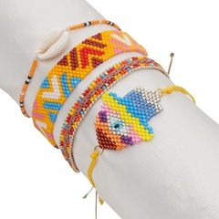 palm beaded Miyuki bead woven geometric multi-layered bracelet wholesale jewelry Nihaojewelry