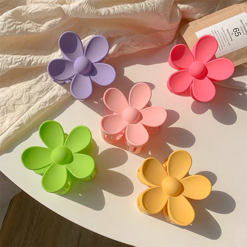 Koreanische Art Sigkeiten Farbe Blumenfang Clip Grohandel nihaojewelry