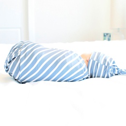 fashion gray blue stripe newborn baby swaddle hat wrap blanket suit wholesale nihaojewelrypicture15