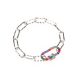 retro copper screw buckle heart bracelet necklace set wholesale Nihaojewelrypicture29