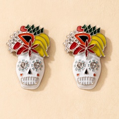 Halloween Color Skull Earrings Wholesale Nihaojewelry