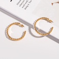 retro circle alloy pearl earringspicture74