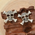 Halloween punk style diamond skull pendant earrings wholesale nihaojewelrypicture7