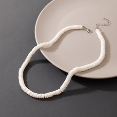 Bohemian Cylindrical Crushed Stone White Necklace Wholesale Nihaojewelry