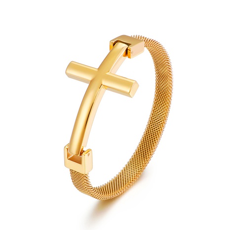 stainless steel fashion cross bracelet wholesale jewelry Nihaojewelry's discount tags