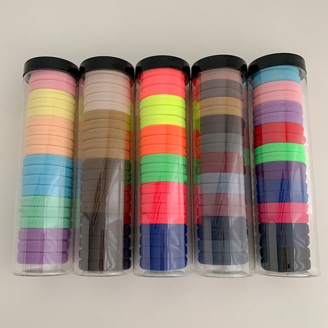 simple candy color 20 packs basic rubber band wholesale Nihaojewelry's discount tags