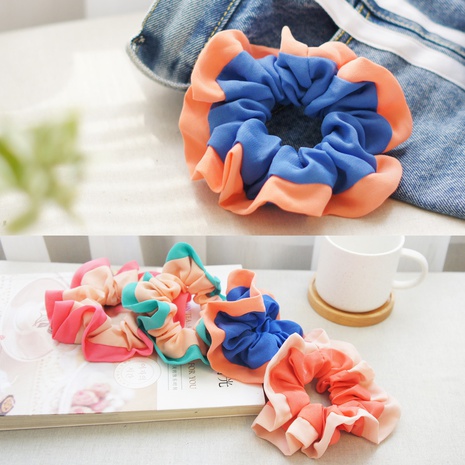 korean style hit color hair scrunchies wholesale jewelry Nihaojewelry NHAYP420794's discount tags
