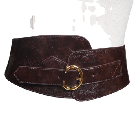 solid color buckle punk style elastic wide belt wholesale Nihaojewelry's discount tags