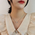 TitaniumStainless Steel Korea Sweetheart necklace  Mini heart rose alloy NHOK0224Miniheartrosealloypicture6