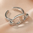 Auenhandel heier Verkauf Retro Persnlichkeit Silber offener Ring einfache Schwein Nase Schnalle Trend Titan Stahlringpicture7