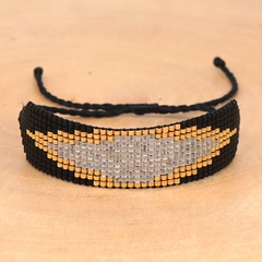 ethnic miyuki rice bead weaving diamond-shaped bracelet wholesale Nihaojewelry