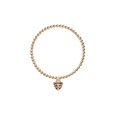 Simple Geometric Evil Eye Triangle Copper Zircon Bead Bracelet Necklace Set Wholesale Nihaojewelrypicture23