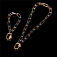 punk colorful adjustable screw buckle dripping oil copper necklace bracelet wholesale nihaojewelrypicture21