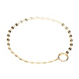 fashion vintage pig nose chain stitching micro zircon copper necklace bracelet set wholesale nihaojewelrypicture27