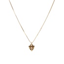 Simple Geometric Evil Eye Triangle Copper Zircon Bead Bracelet Necklace Set Wholesale Nihaojewelrypicture19