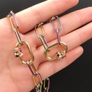 punk colorful adjustable screw buckle dripping oil copper necklace bracelet wholesale nihaojewelrypicture16