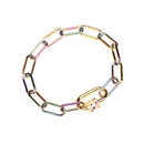 punk colorful adjustable screw buckle dripping oil copper necklace bracelet wholesale nihaojewelrypicture18