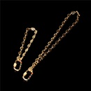 fashion vintage pig nose chain stitching micro zircon copper necklace bracelet set wholesale nihaojewelrypicture22