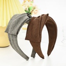 solid color widebrimmed fabric crossfolding headband wholesale Nihaojewelrypicture18