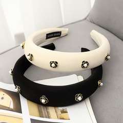 simple fashion candy color pearl headband wholesale nihaojewelry